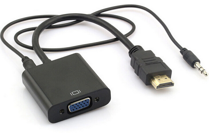 Lure Rose color Skillful Convertoare Cablu convertor HDMI (tata) - VGA (mama) cu audi...