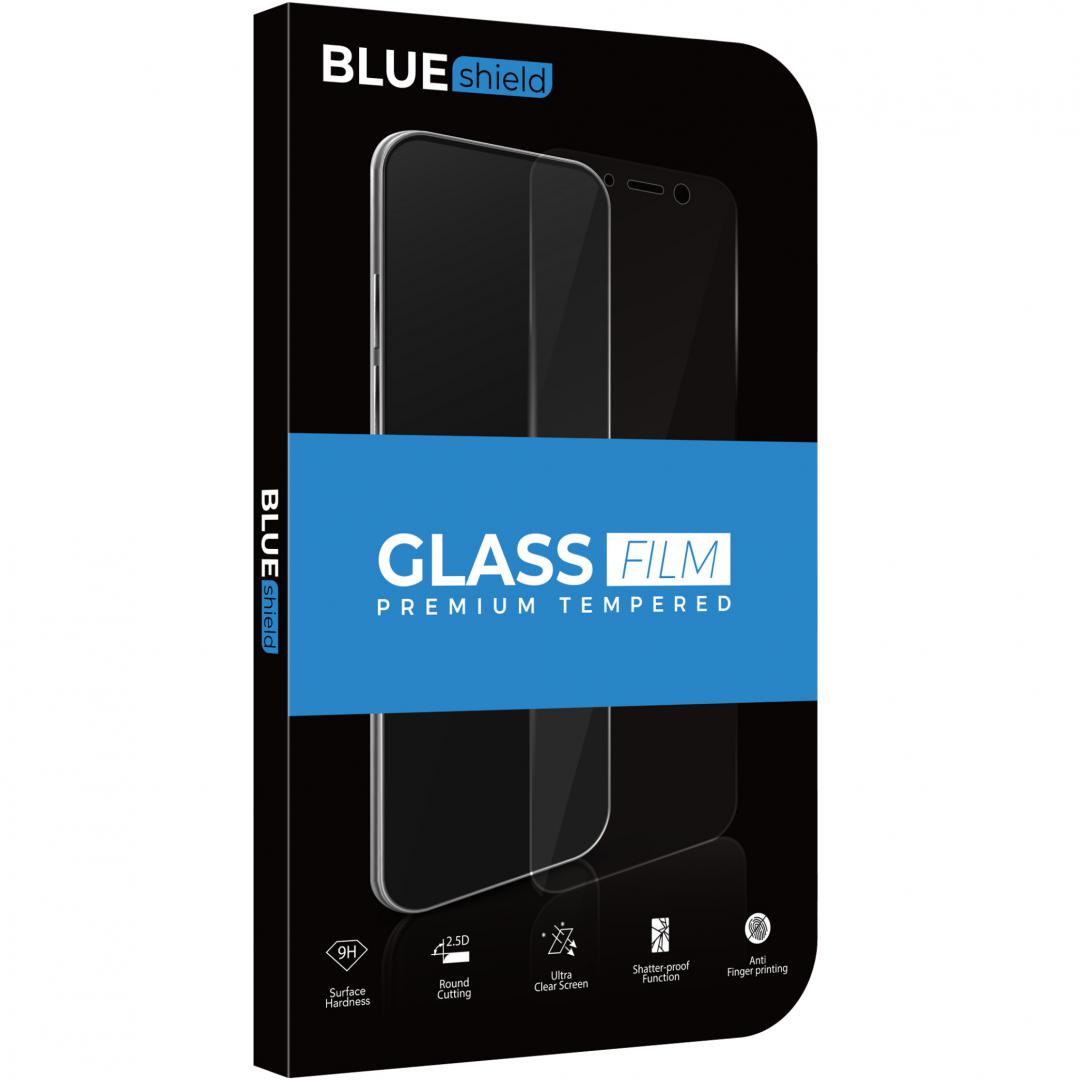 PHONE ACCESSORIES Folie Protectie Ecran BLUE Shield pentru Samsung Galaxy A21s, Sticla securizata, Full Face, Full Glue, 0.33mm, 9H, 2.5D, Neagra