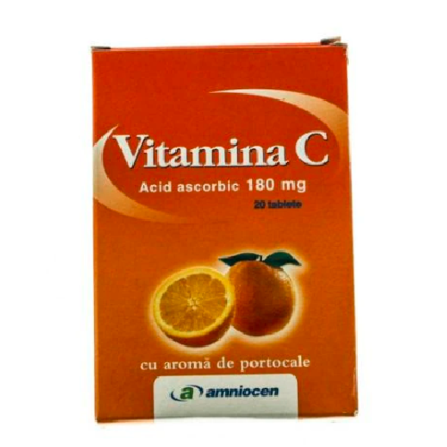 Imunitate -   Vitamina C 180mg portocale 20cpr Amniocen  , sinapis.ro