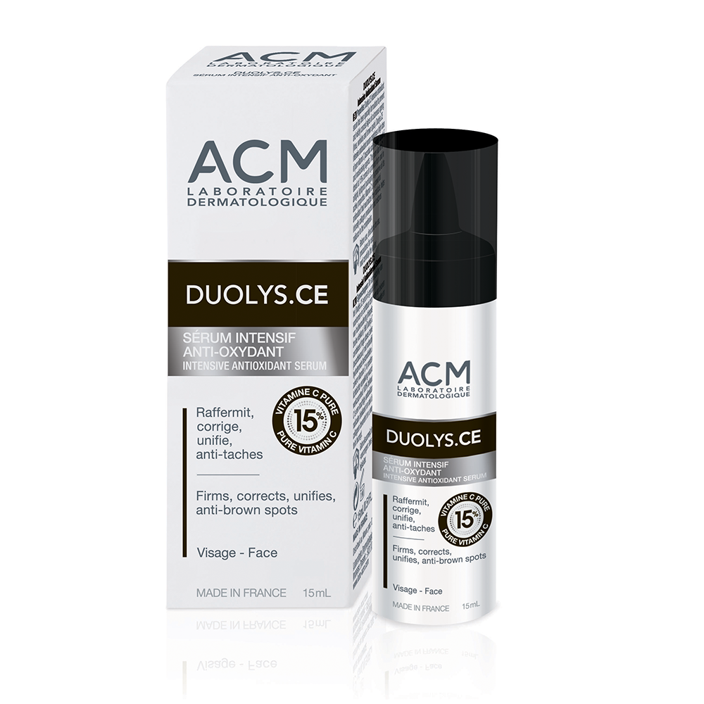 Seruri si fiole intretinere ten - ACM Duolys CE Ser intensiv antioxidant cu vitamina C pura 15%, flacon 15 ml, sinapis.ro