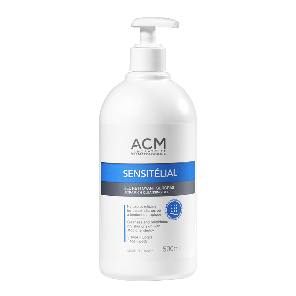 Geluri, creme si uleiuri dus - Acm Sensitelial gel de curățare relipidiant 500ml, sinapis.ro