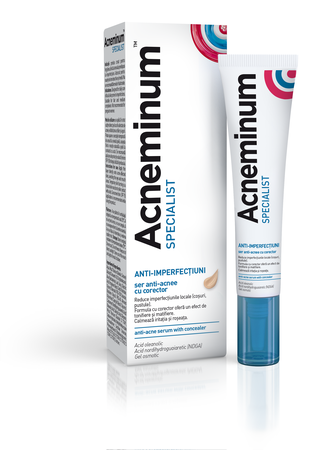 Acnee - Acneminum Specialist Ser anti-acnee cu corector 10ml, sinapis.ro