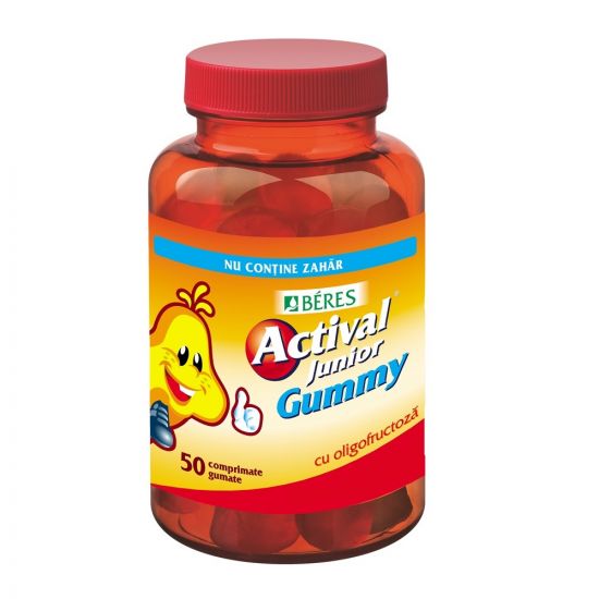 Copii - Actival Junior Gummy, 50 comprimate, Beres Pharmaceuticals, sinapis.ro