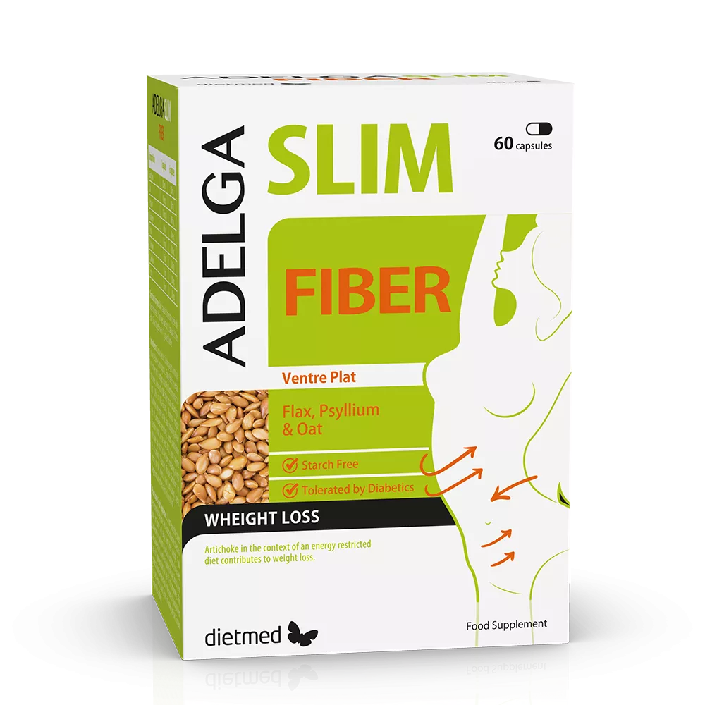 DE SLABIT - Adelga Slim Fiber, 60 capsule, Naturmil, sinapis.ro