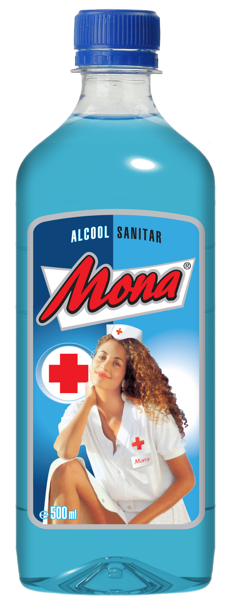 Igienizanti - Alcool sanitar Mona, 70%, 500ml, sinapis.ro