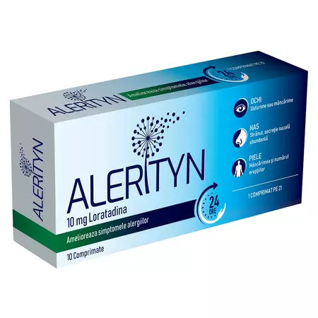 Antihistaminice - Alerityn, 10mg, 10 comprimate, Biofarm , sinapis.ro