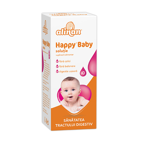SUPLIMENTE - Alinan Happy Baby, soluție anticolici, 20 ml, Fiterman, sinapis.ro