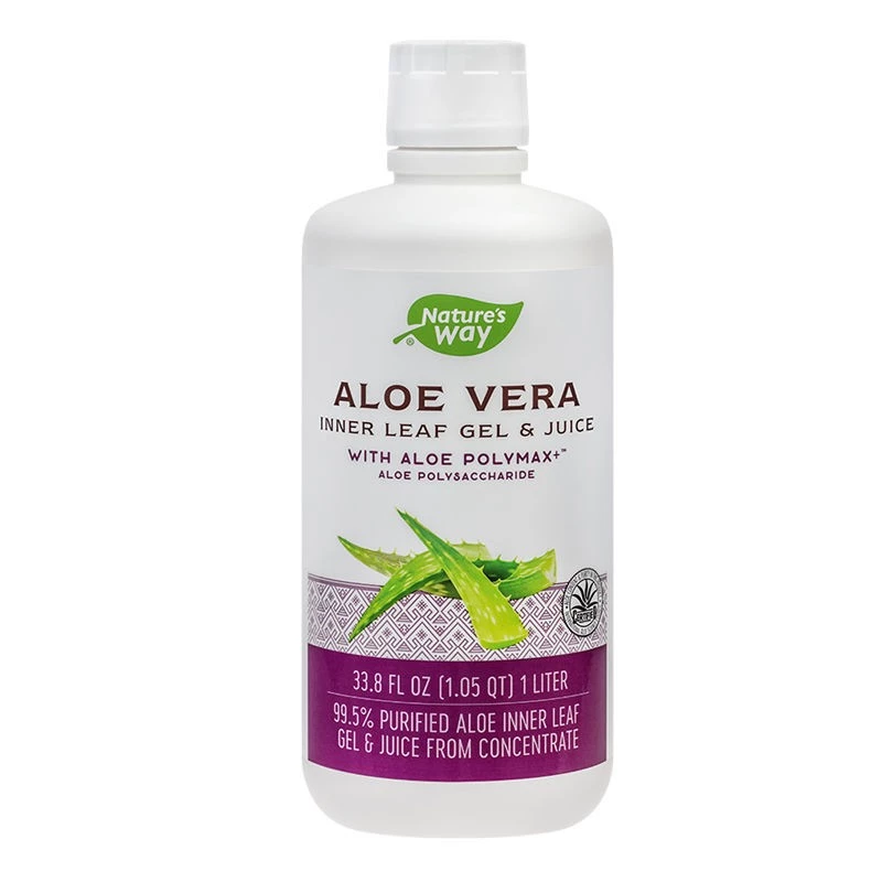 DETOXIFIERE - Aloe Vera Gel Juice Natures Way, 1000 ml, Secom, sinapis.ro