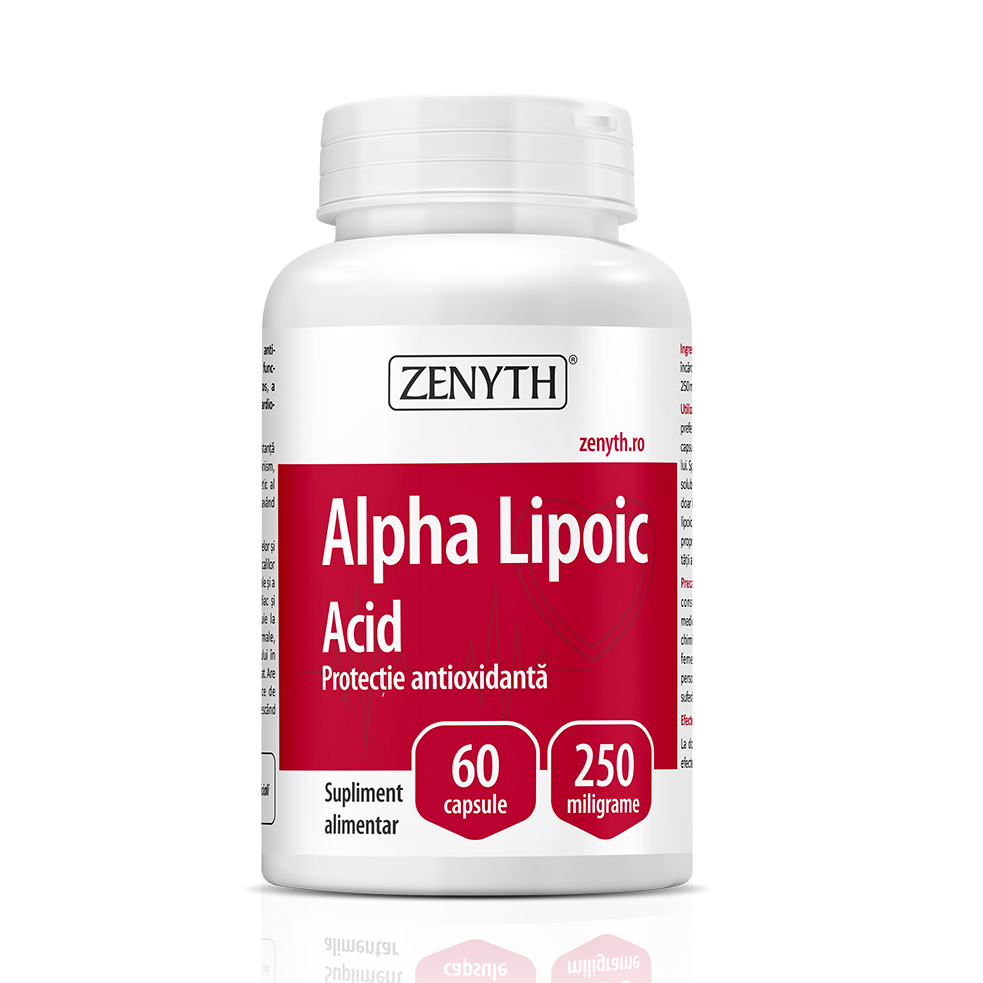 ANTIOXIDANTI - Alpha Lipoic Acid, 60 capsule, Zenyth, sinapis.ro