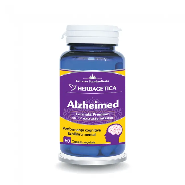 TONICE GENERALE - Alzheimed, 60 capsule, Herbagetica, sinapis.ro