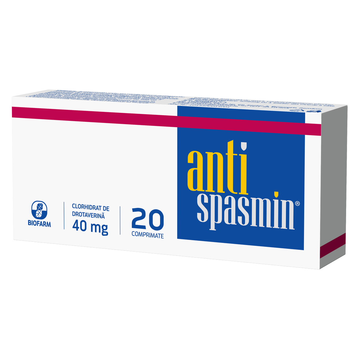 Antispastice - Antispasmin, 20 comprimate, Biofarm, sinapis.ro