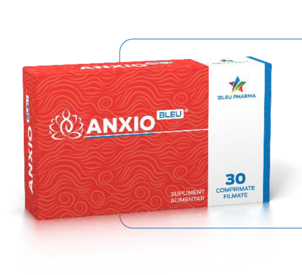 Antistres - AnxioBleu 30 comprimate, sinapis.ro