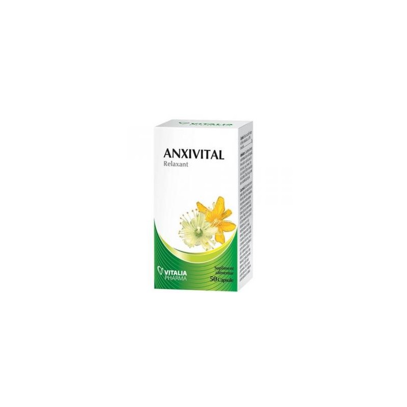 Antistres - Anxivital, 50 capsule, Viva Pharma, sinapis.ro