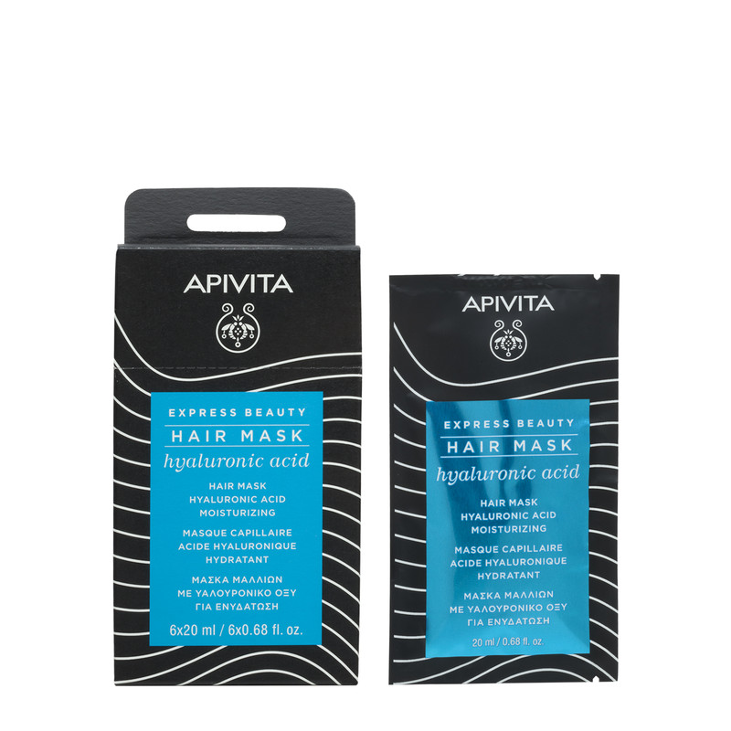 Tratament - Apivita Hair express masca par hidratanta 20ml, sinapis.ro