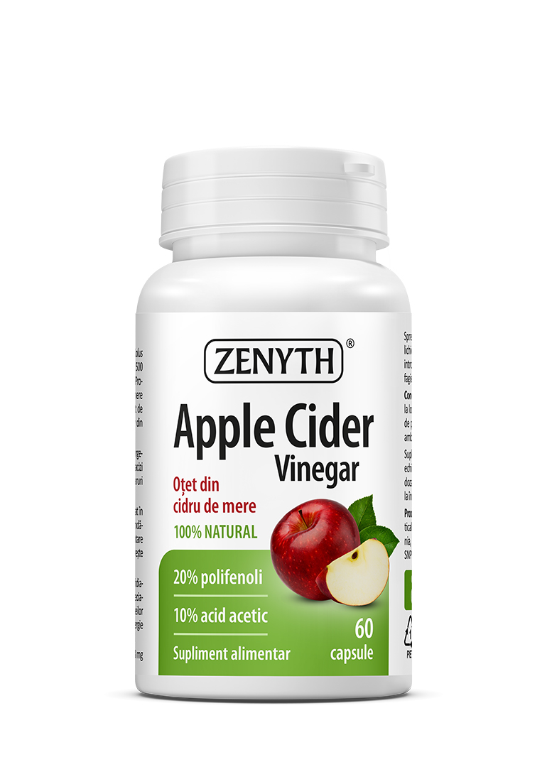 DETOXIFIERE - Apple Cider Vinegar, 60 capsule, Zenyth, sinapis.ro
