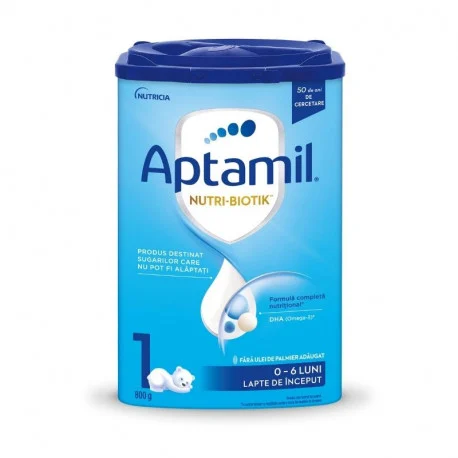 Lapte - Aptamil Nutri-biotik 1 lapte praf 800g, 0-6 luni, Milupa, sinapis.ro