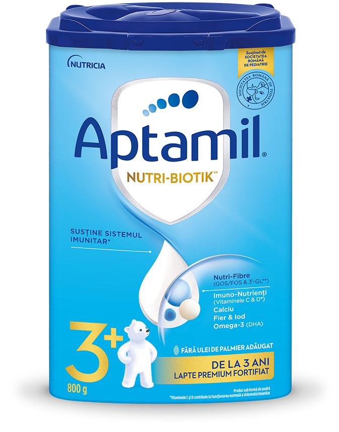 Lapte - Aptamil junior Nutri-biotik 3+ lapte praf 800g, de la 3 ani, Milupa, sinapis.ro