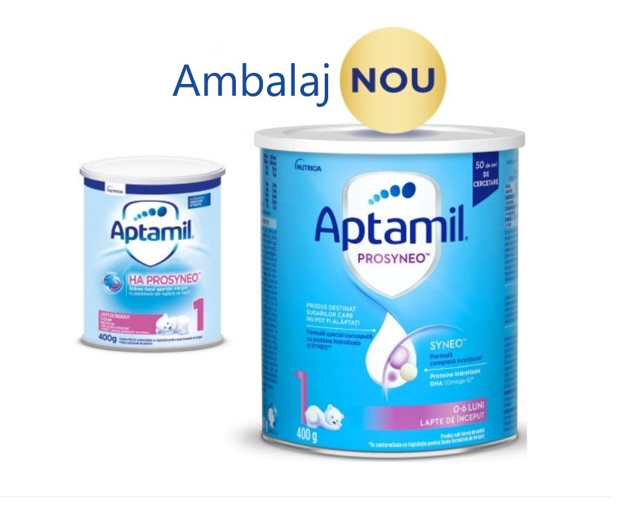 Lapte -  Aptamil Prosyneo 1, lapte praf 400g, 0-6 luni, Milupa, sinapis.ro