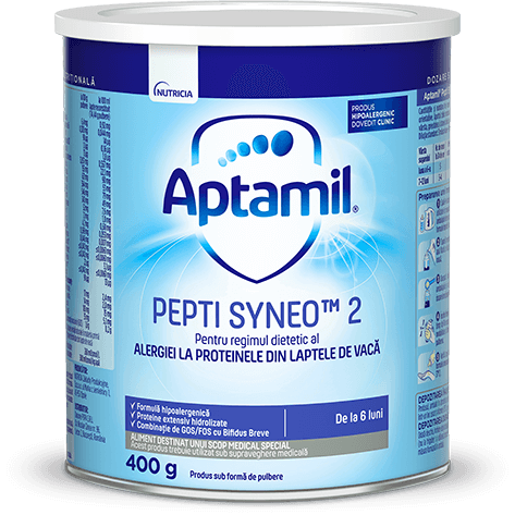 Lapte - Aptamil pepti syneo 2, lapte praf 400g, de la 6 luni, Milupa, sinapis.ro