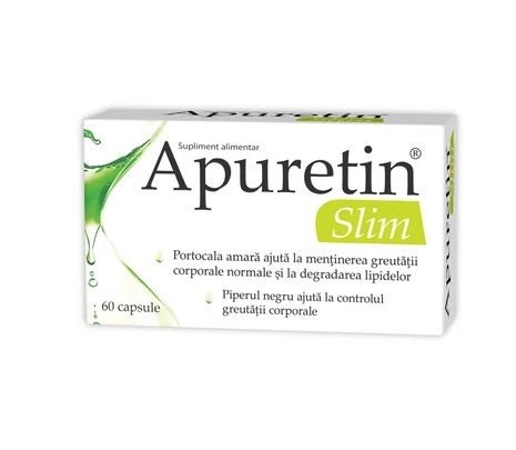 DE SLABIT - Apuretin Slim, 60 capsule, Zdrovit, sinapis.ro