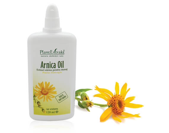 Dureri musculare - Arnica Oil, masaj 120ml, PlantExtrakt, sinapis.ro
