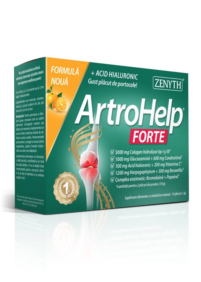 Articulatii si sistem osos - ArtroHelp Forte, 14 plicuri, sinapis.ro