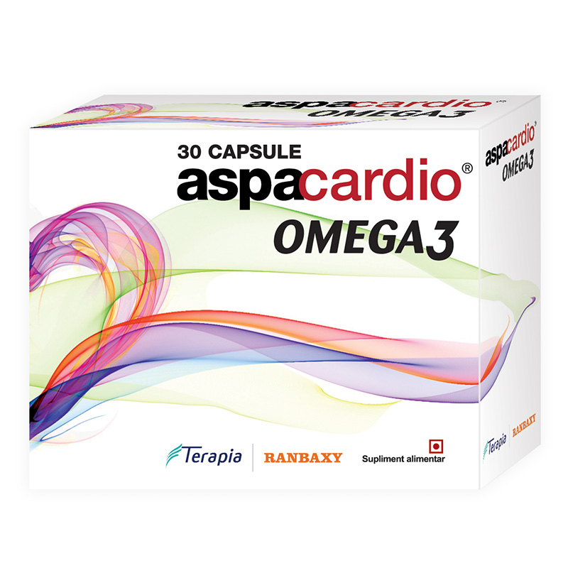  - Aspacardio Omega 3, 30 capsule, Terapia, sinapis.ro