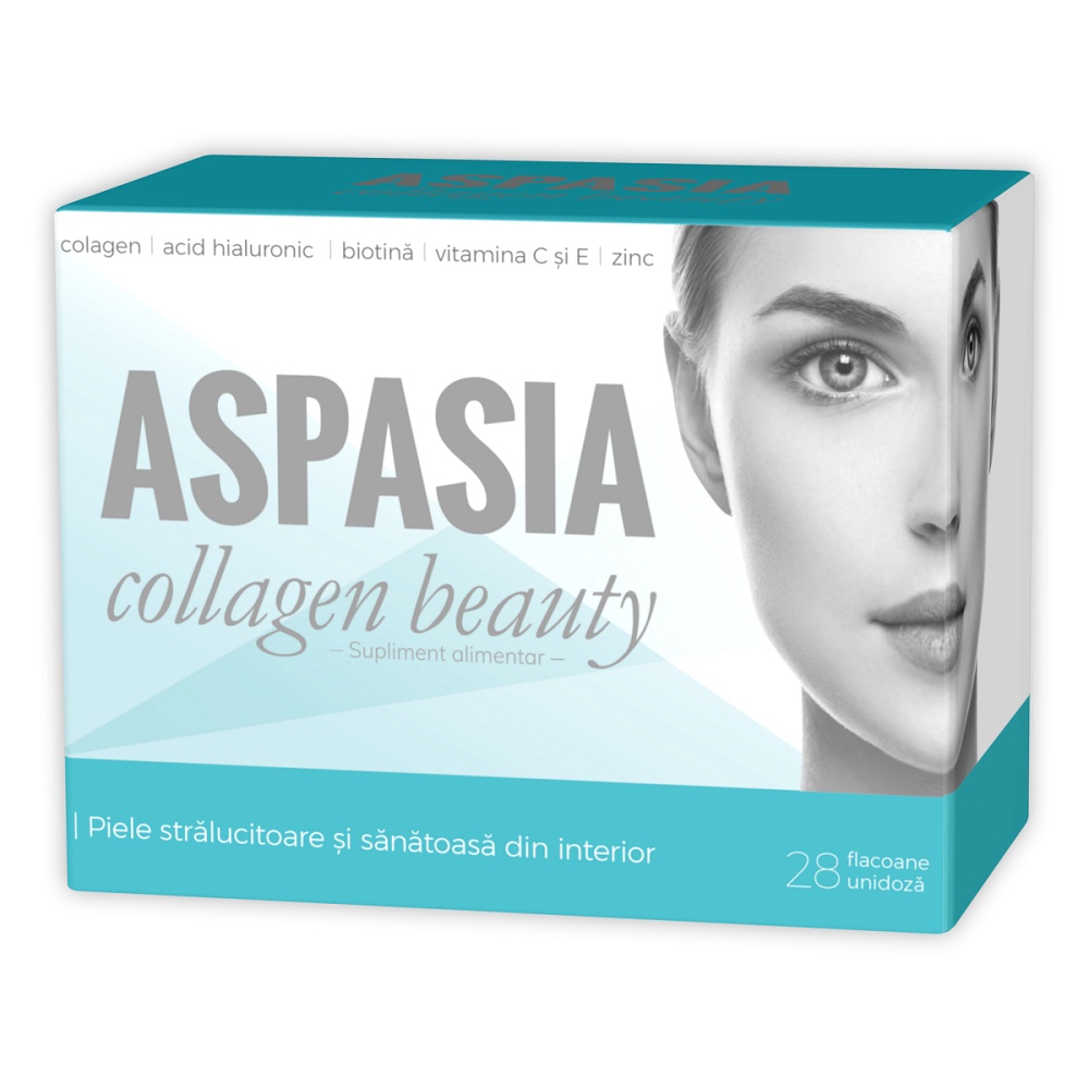 SUPLIMENTE - Aspasia Collagen Beauty, 28 flacoane, Natur Produkt, sinapis.ro