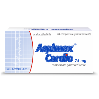 Cardiace si tensiune - Aspimax Cardio 40 comprimate gastrorezistente, sinapis.ro