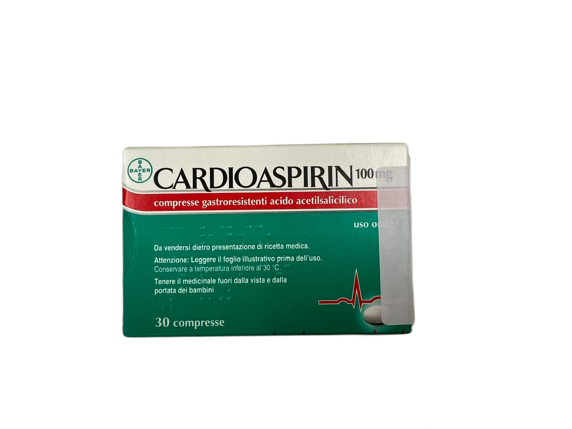 Cardiace si tensiune - Aspirin cardio, 100mg, 30 comprimate gastrorezistente, Bayer, sinapis.ro