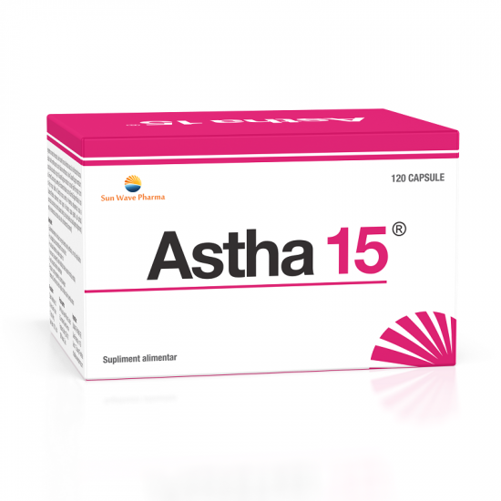 Astm bronsic - Astha 15, 120 capsule, Sun Wave Pharma, sinapis.ro