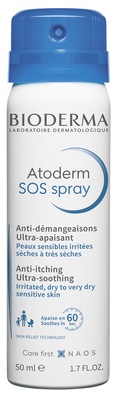 Lotiune si lapte de corp - Atoderm SOS Spray, 50 ml, sinapis.ro