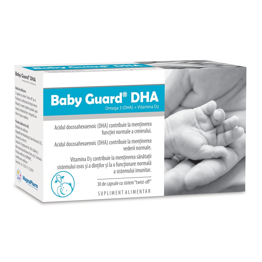 Imunitate - Baby guard DHA, 30 capsule, MagnaPharm, sinapis.ro