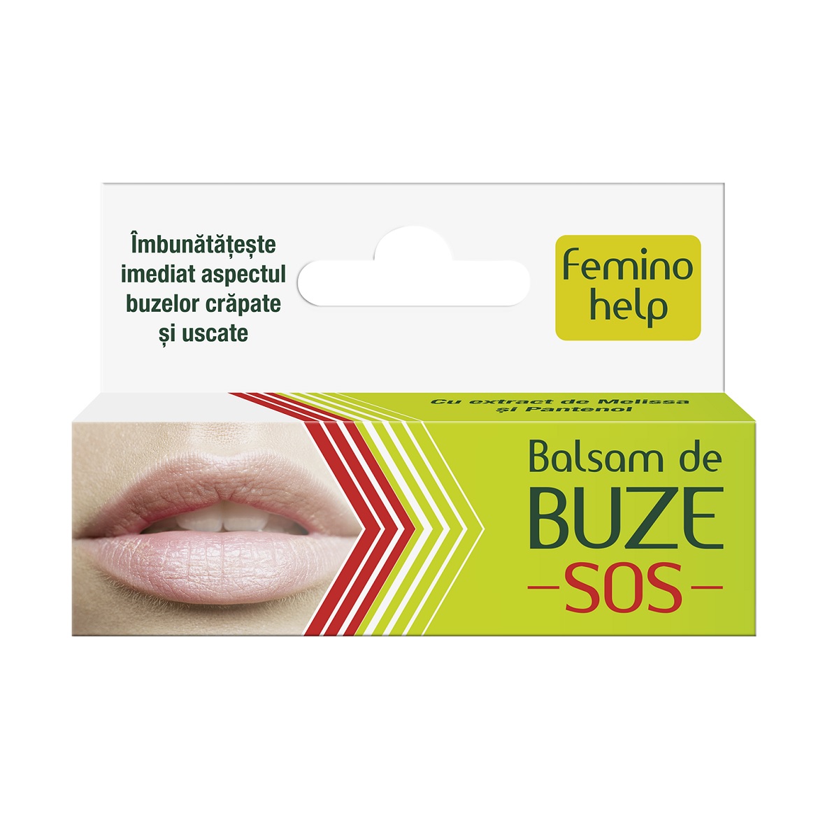 Ingrijire buze - Balsam de buze SOS Feminohelp, 7 ml, Zdrovit, sinapis.ro