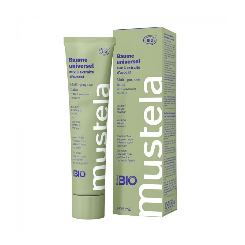 Ingrijire piele si par - Balsam multifuncțional BIO cu 3 extracte de avocado, 75ml, Mustela, sinapis.ro
