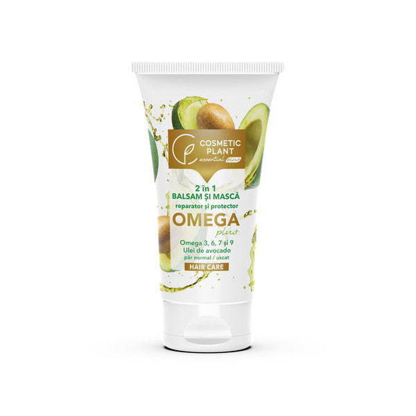 Balsam - Balsam și mască reparator și protector OMEGA Plus cu Omega 3, 6, 7, 9 & ulei de avocado, 150ml, Cosmetic Plant, sinapis.ro