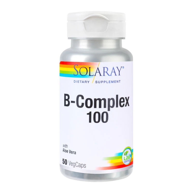 SUPLIMENTE - B-Complex 100 Solaray, 50 capsule, Secom, sinapis.ro