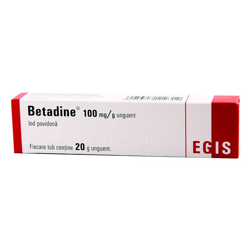 Antiseptice si dezinfectante - Betadine unguent, 20g, Egis, sinapis.ro
