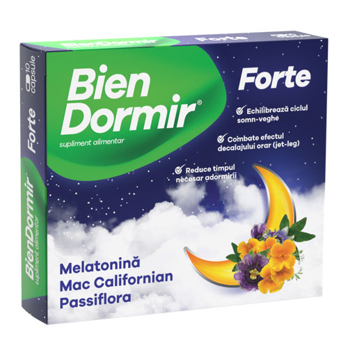Sedative - BienDormir Forte, 10 capsule, Fiterman Pharma, sinapis.ro