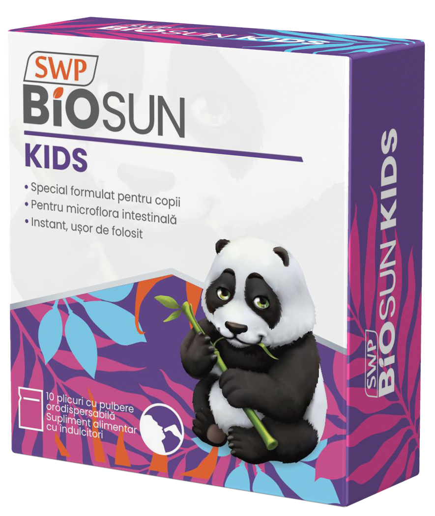 Probiotice si Prebiotice - Biosun Kids, 10 plicuri, Sun Wave Pharma, sinapis.ro