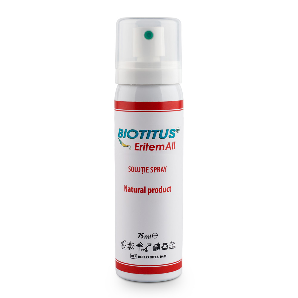 Alte afectiuni ale pielii - Biotitus Eritemall solutie spray 75 ml, sinapis.ro