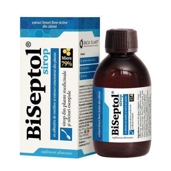 Raceala si gripa - BiSeptol sirop, 200 ml, Dacia Plant, sinapis.ro