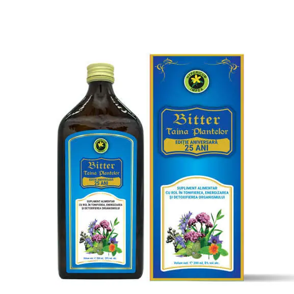 TONICE GENERALE - Bitter Taina Plantelor fara alcool, 200 ml, Hypericum, sinapis.ro