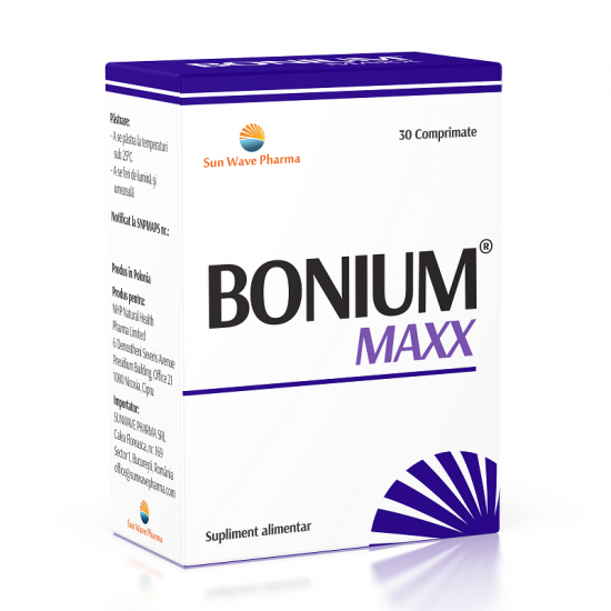Uz general - Bonium Maxx, 30 comprimate, Sun Wave Pharma, sinapis.ro