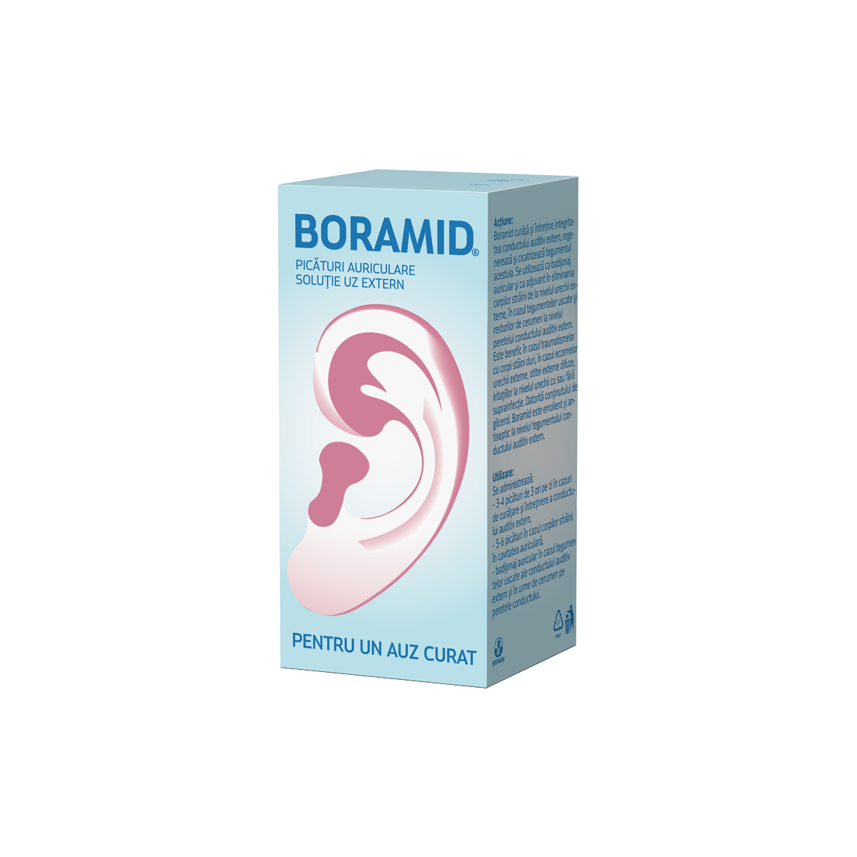 Ureche - Boramid soluție auriculară, 10 ml, Biofarm, sinapis.ro