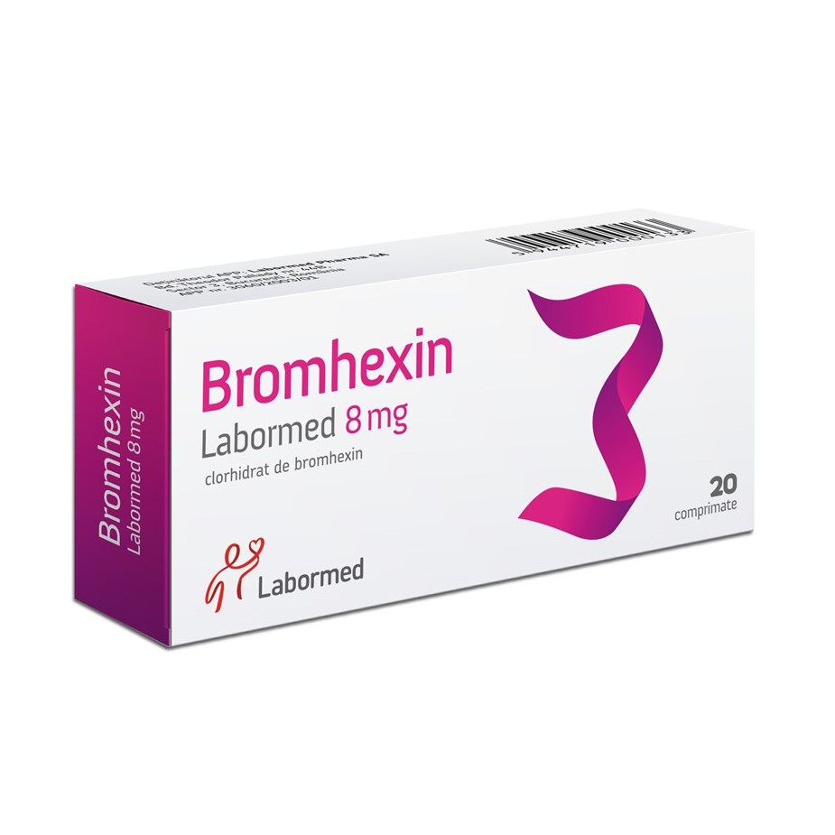 Expectorante - Bromhexin, 8mg, 20 comprimate, Labormed, sinapis.ro
