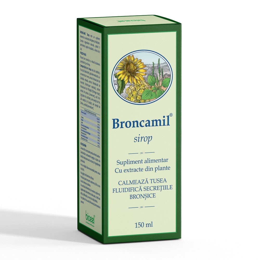 Siropuri de tuse - Broncamil sirop 150 ml, Bioeel, sinapis.ro