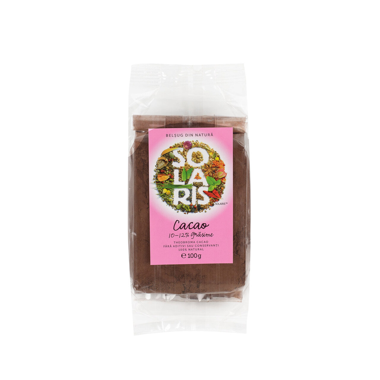 CEAI SI CAFEA - Cacao pudră 10-12% grăsime 100g Solaris, sinapis.ro