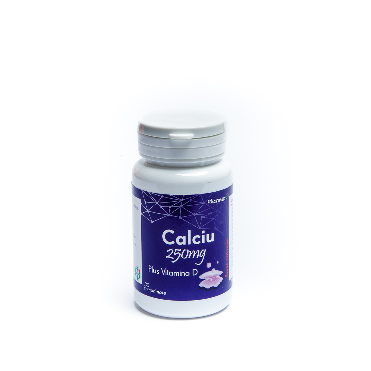 Osteoporoza - Calciu 250mg + Vitamina D, 30 comprimate, Pharmex, sinapis.ro