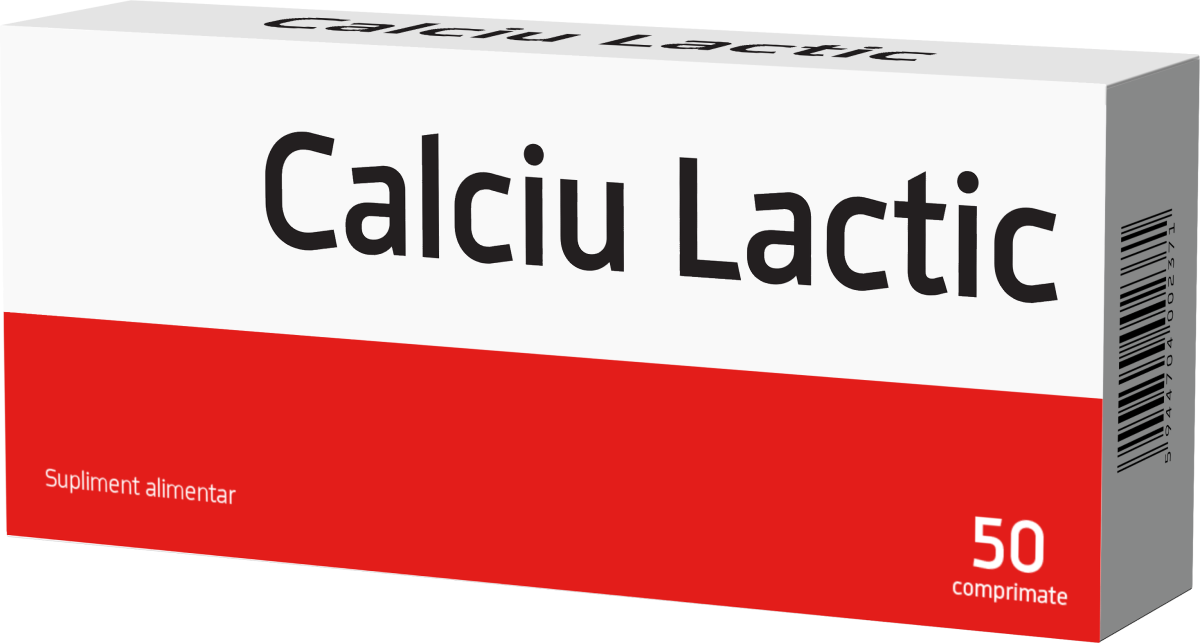 Uz general - Calciu lactic, 50 comprimate, sinapis.ro